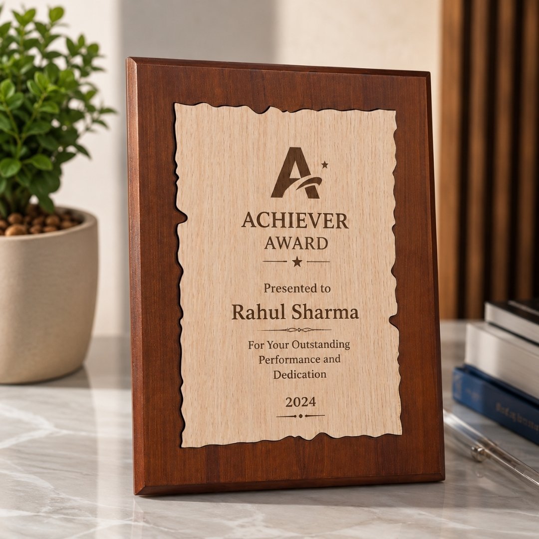 customised Wooden Trophy Plaque - Image 3