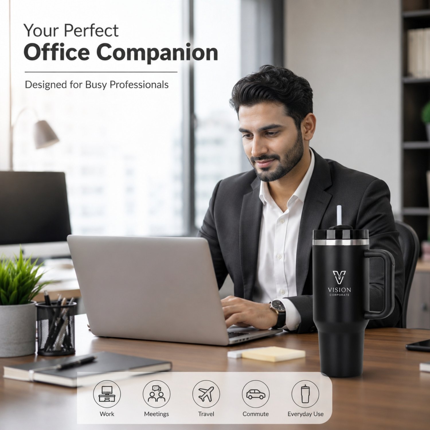 customised black tumbler - Image 2