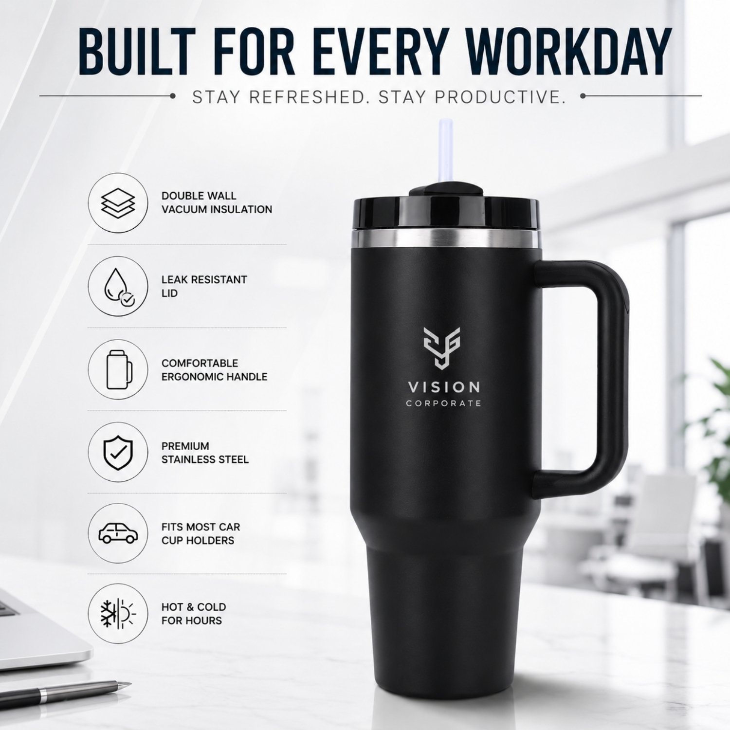 customised black tumbler - Image 4